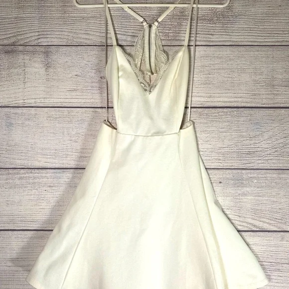 white christmas dresses Two Piece White Satin A-Line Side Slit Fashion Wedding Dresses , CW0029 US8 / Custom Color(Leaving A note)